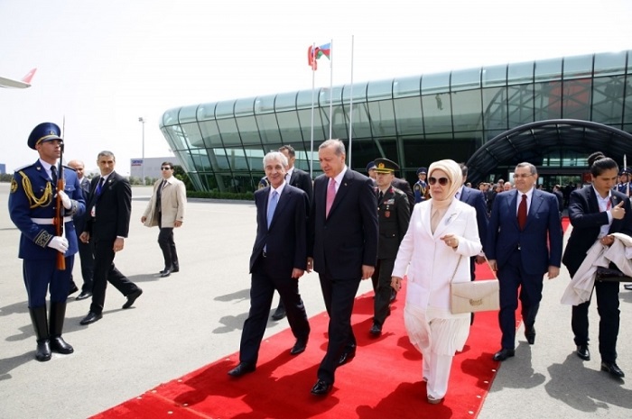Recep Tayyip Erdogan beendet seinen Arbeitsbesuch in Aserbaidschan 